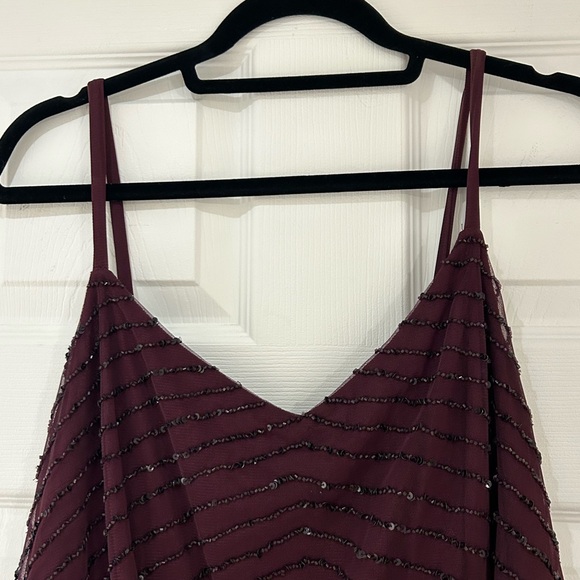 Adrianna Papell Fully Beaded Blouson Gown - Picture 5 of 10